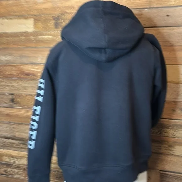 Tommy Hilfiger fleece-jacket black boys size large 16/18 - Picture 8 of 9